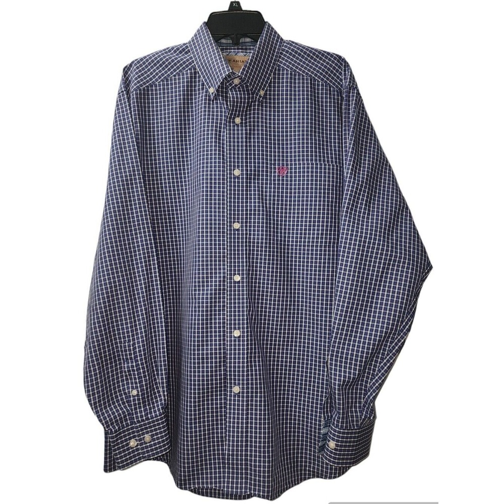 Ariat Button Down Shirt Plaid Long Sleeve Western‎ Casual XL